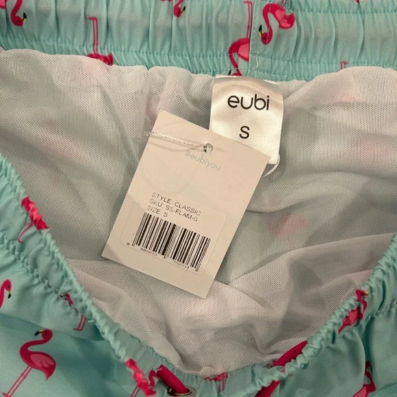 EUBI Men's Flamingo Swim Trunks size s - Picture 3 of 3